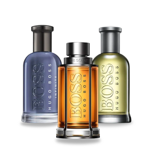 Combinazione di 3 fragranze BOSS THE SCENT, BOSS BOTTLED e BOTTLED INFINITE 100 ml