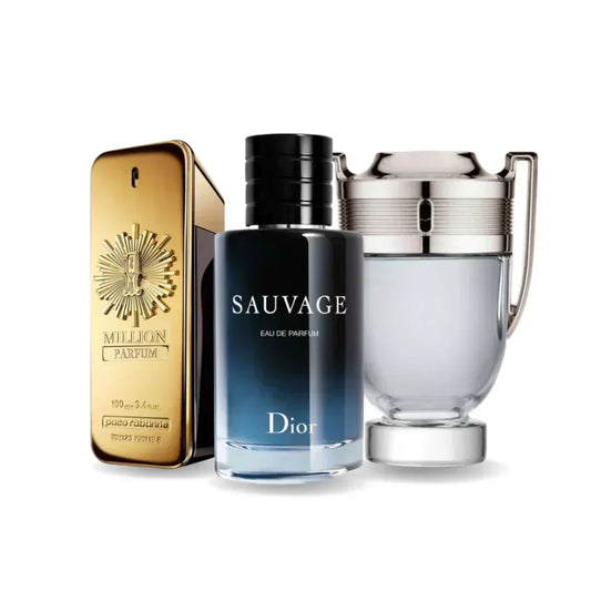 Kit Profumi: 1 Million Parfum di Paco Rabanne, Sauvage di Dior, Invictus di Paco Rabanne