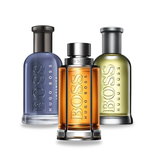 Kit Bottled Infinite di Hugo Boss, The Scent di Hugo Boss e Bottled di Hugo Boss