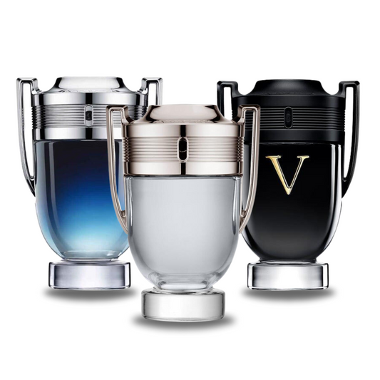 Kit Invictus di Paco Rabanne, Invictus Aqua di Paco Rabanne e Invictus Victory di Paco Rabanne