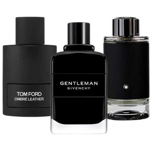 Kit Ombré Leather di Tom Ford, Gentleman di Givenchy e Explorer di Montblanc